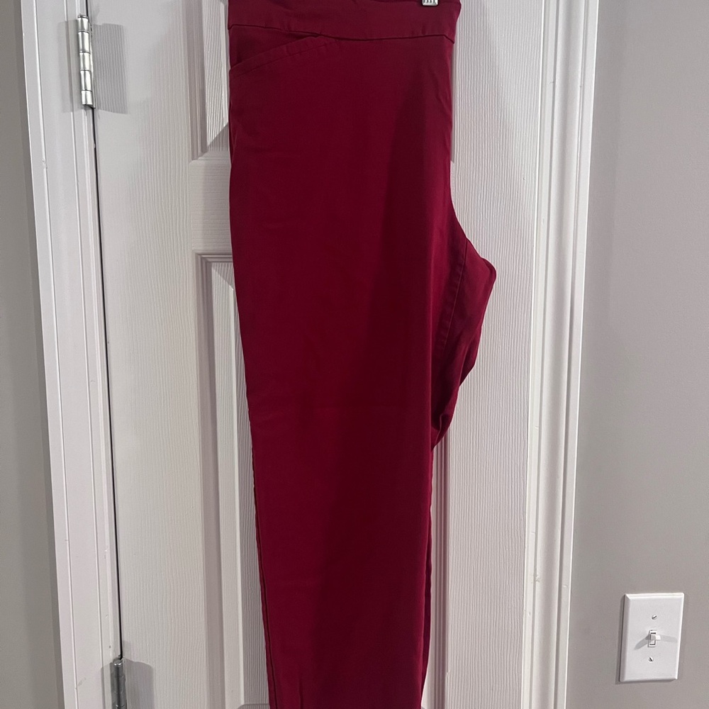George Women’s Burgundy Red Stretchy Pants